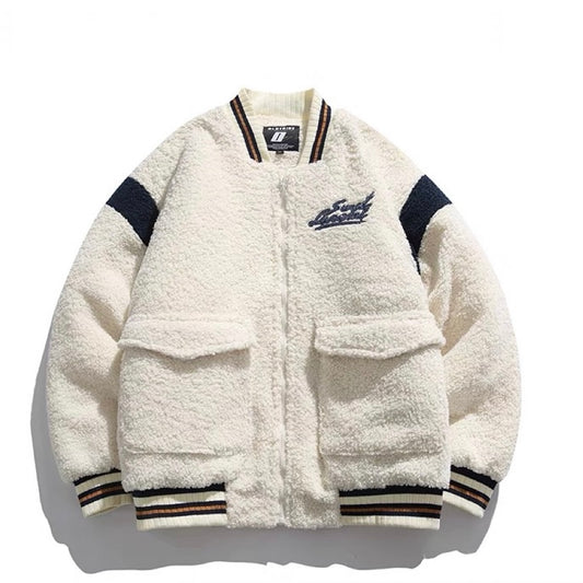 白色绒绒Jacket