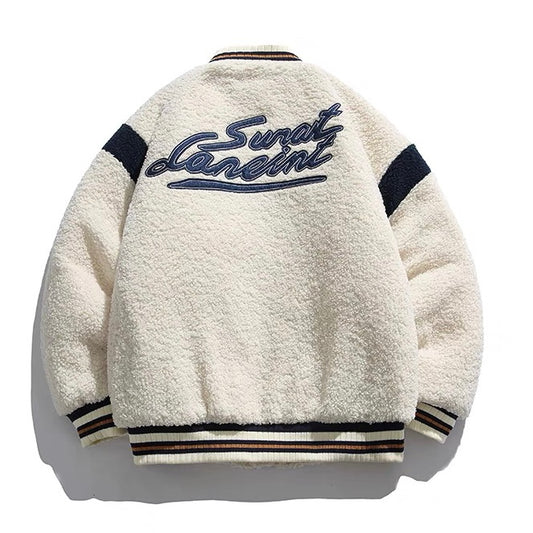 白色绒绒Jacket