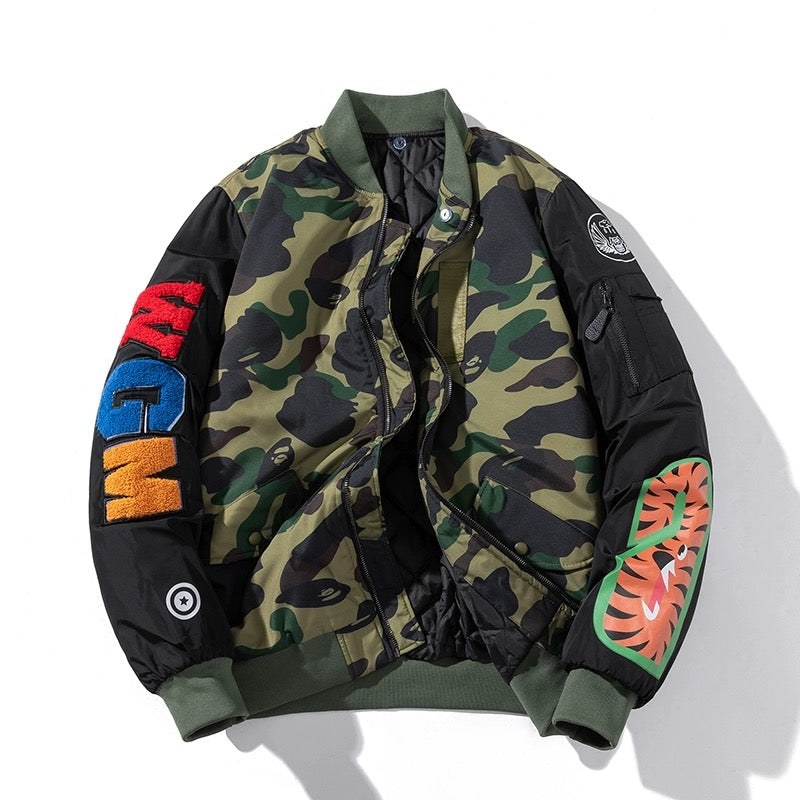 Army Shark Jacket 迷彩鲨鱼夹克衫