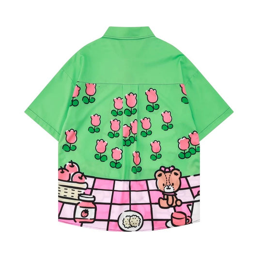 A Hello kitty green & heart tie