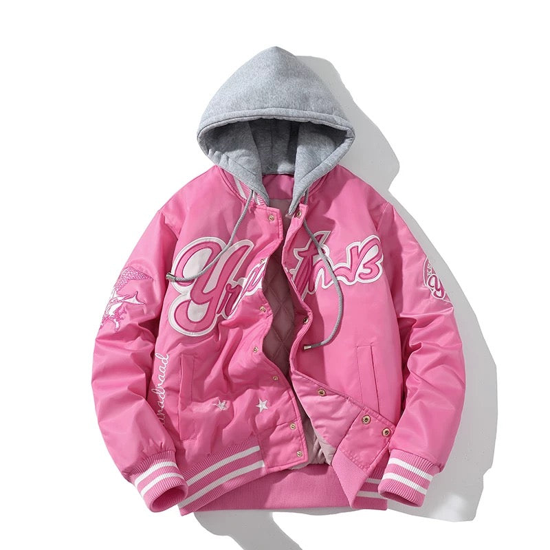 粉 黑 夹克 Pink black Y Jacket