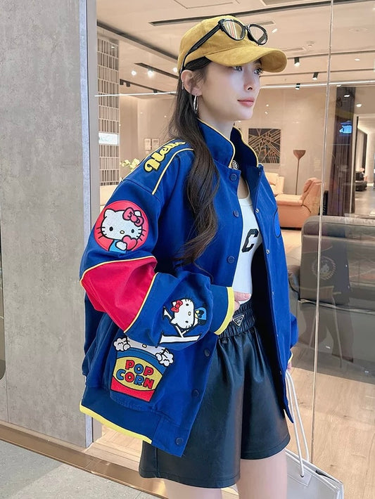 Hello kitty blue red jacket