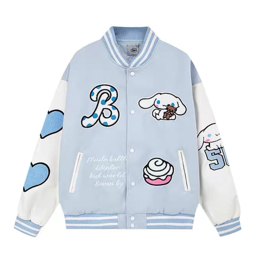 Pink White Black Blue B Jacket