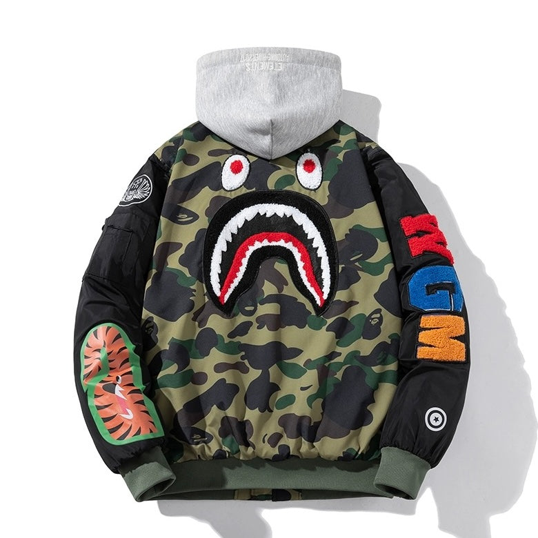 Army Shark Jacket 迷彩鲨鱼夹克衫