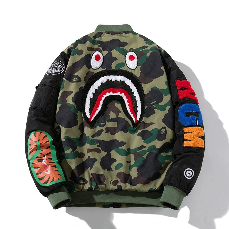 Army Shark Jacket 迷彩鲨鱼夹克衫