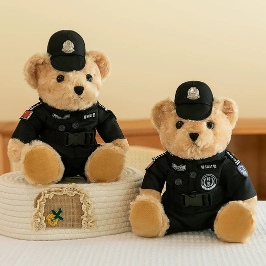 A cute police bear
