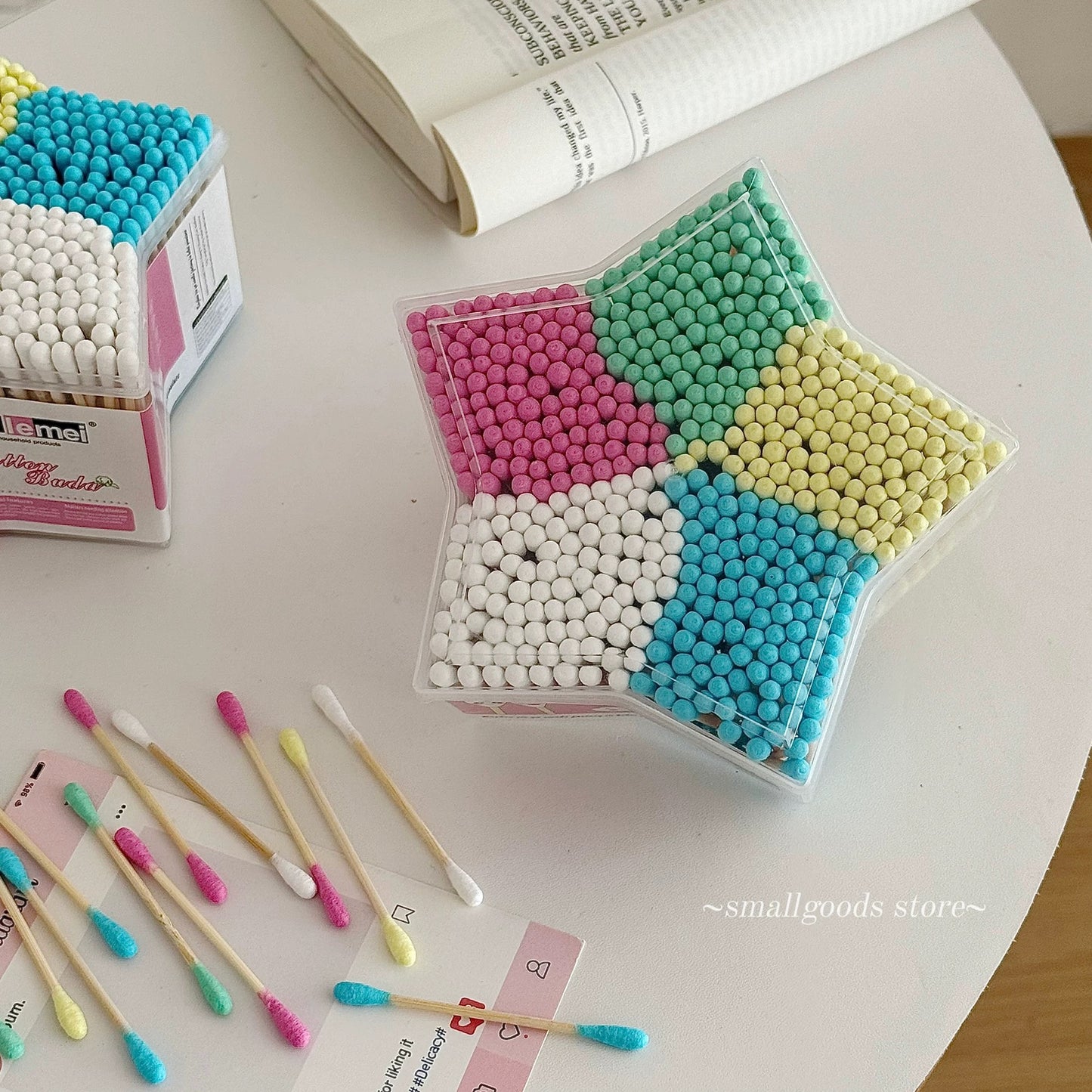 Color cotton sticker