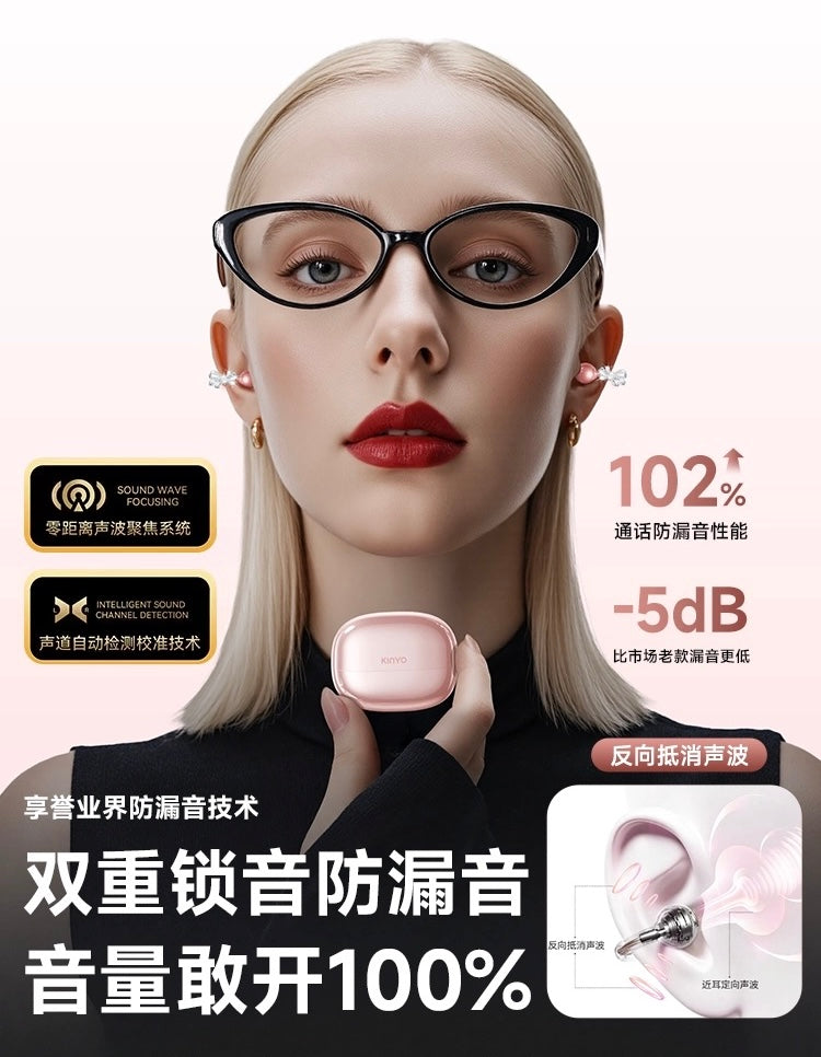 AI earphone Simultaneous interpretation in 164 language's  comes with diamond earrings