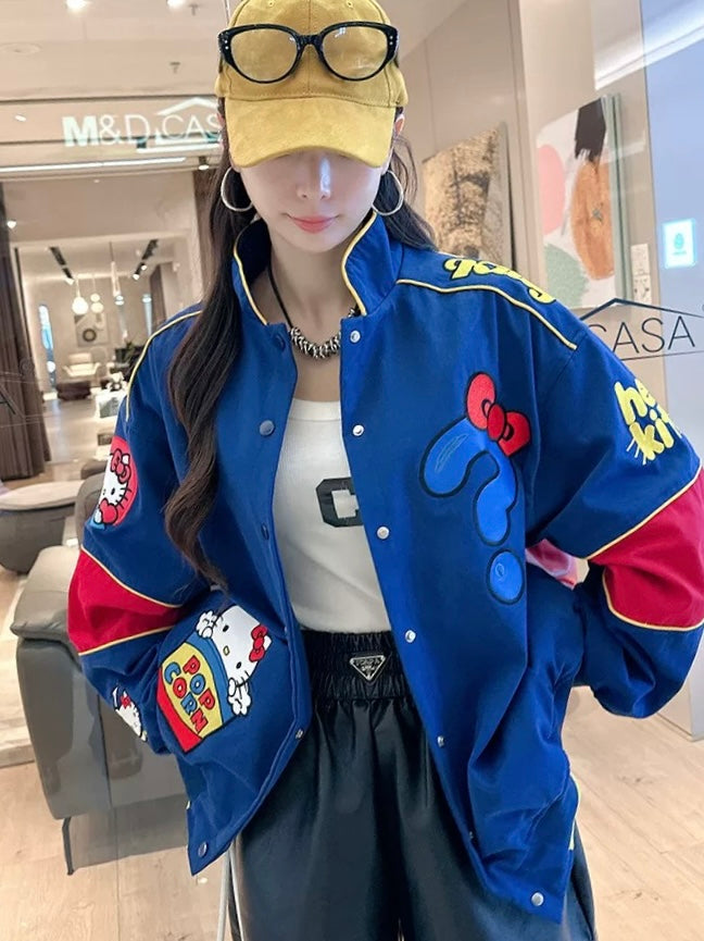 Hello kitty blue red jacket