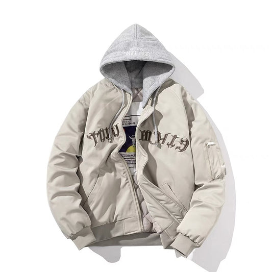 C White Hoodie Jacket