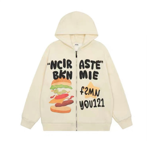 Hamburger 🍔 hoodie Jacket