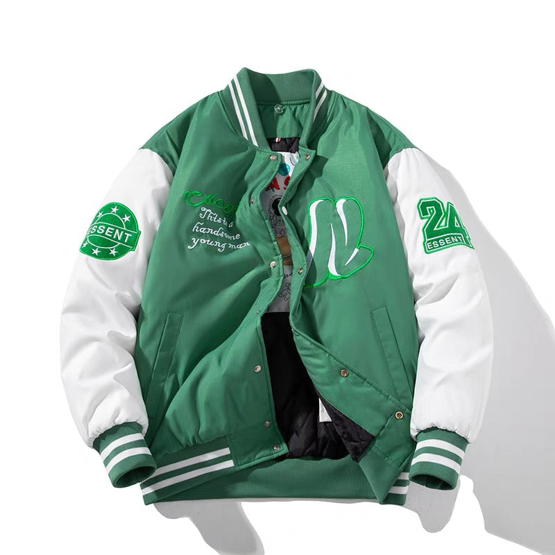 24 forever flying Jacket  Green & Blue