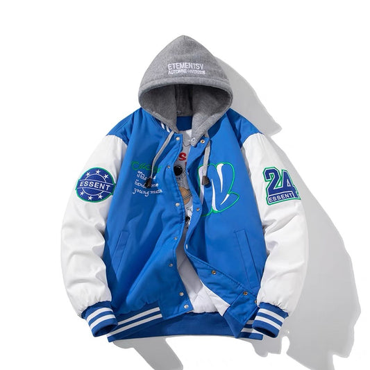 24 forever flying Jacket  Green & Blue