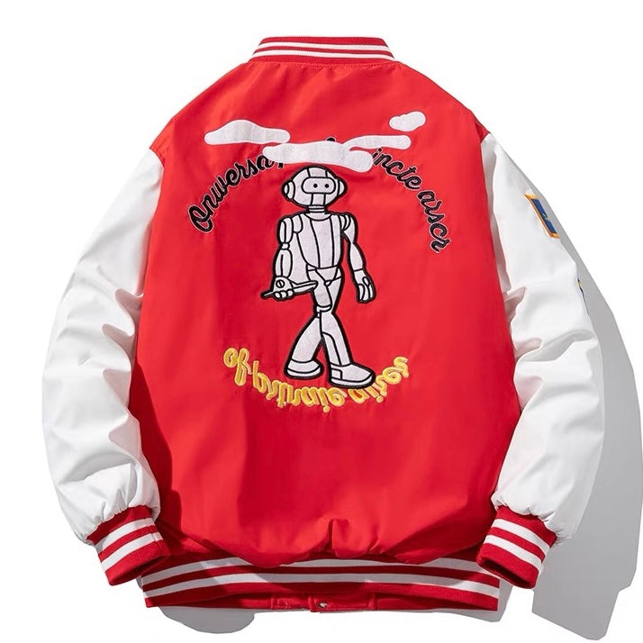 Red robot hoodie